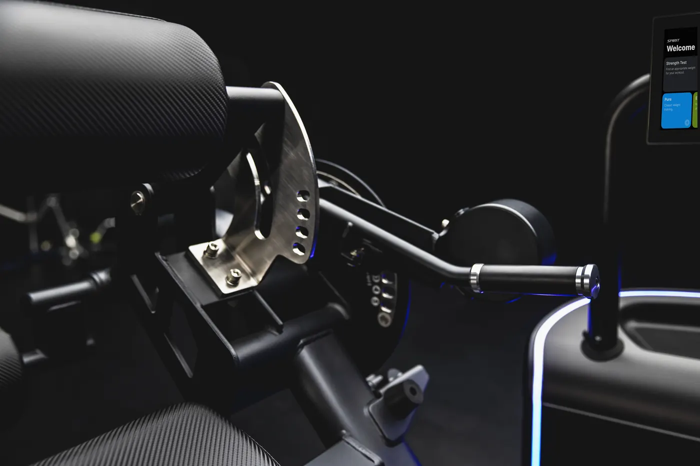 Close-up of the iStrength adjustment mechanism